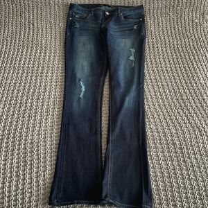 Express bootcut dark jeans